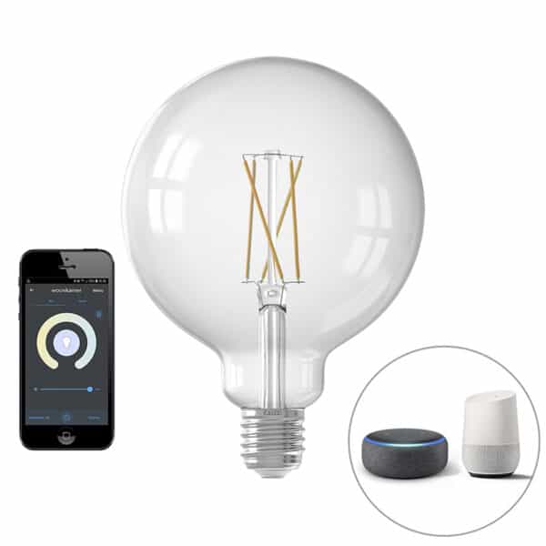 Smarte ländliche Hängelampe Rattan inkl. Wifi G125 Lichtquelle - Calamus – Bild 2