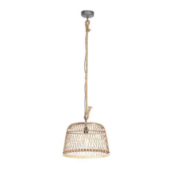 Smarte ländliche Hängelampe Rattan inkl. Wifi G125 Lichtquelle - Calamus – Bild 3