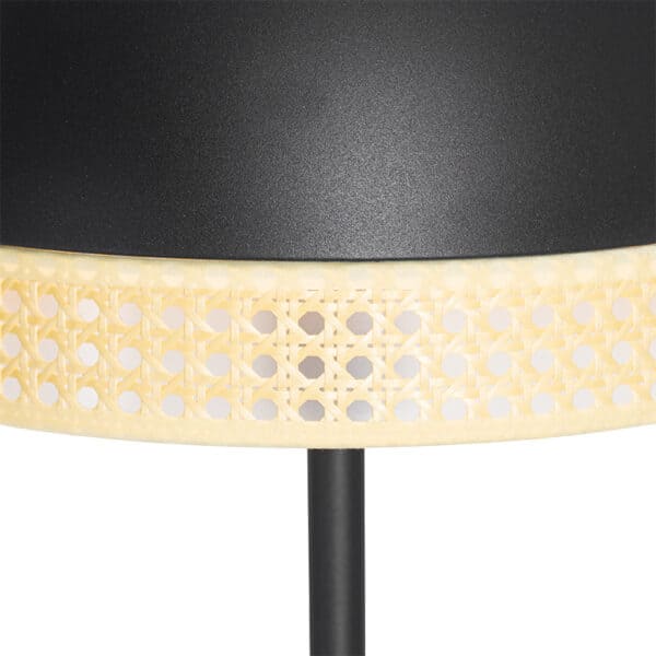 Oosterse vloerlamp zwart met rotan 30 cm - Magna Rotan – Bild 2