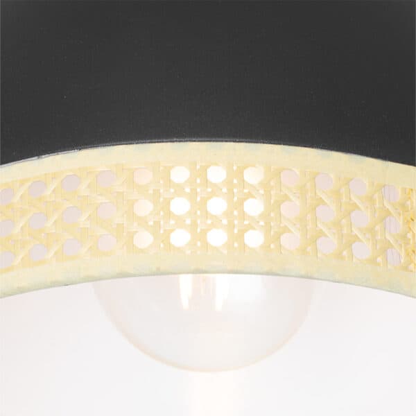 Oosterse plafondlamp zwart met rotan 30 cm - Magna Rotan – Bild 2
