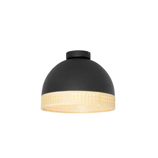 Oosterse plafondlamp zwart met rotan 30 cm - Magna Rotan – Bild 5