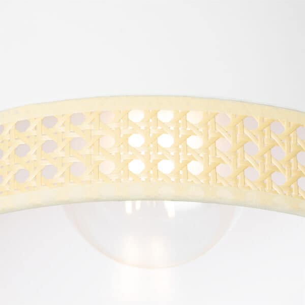 Oosterse plafondlamp wit met rotan 30 cm - Magna Rotan – Bild 2
