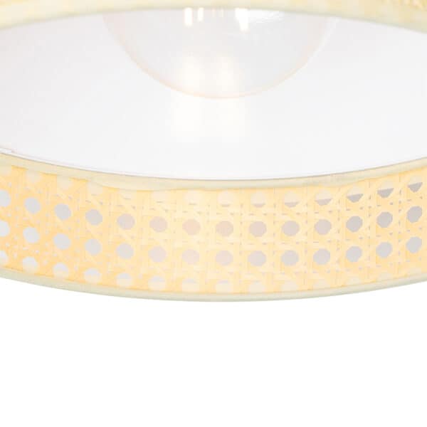 Oosterse plafondlamp wit met rotan 30 cm - Magna Rotan – Bild 3