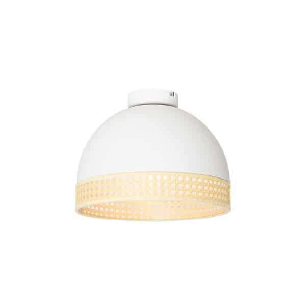 Oosterse plafondlamp wit met rotan 30 cm - Magna Rotan – Bild 5