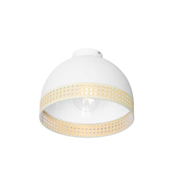 Oosterse plafondlamp wit met rotan 30 cm - Magna Rotan – Bild 6
