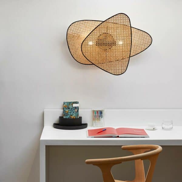MARKET SET Screen Wandleuchte 2-flammig natur