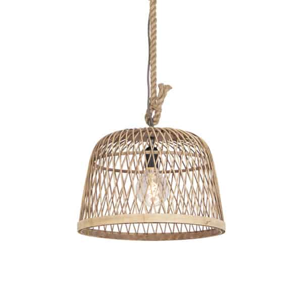 Rustikale Hängelampe aus Rattan – Calamus – Bild 2