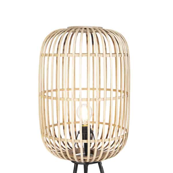 Ländliche Stehlampe Rattan - Manila – Bild 3