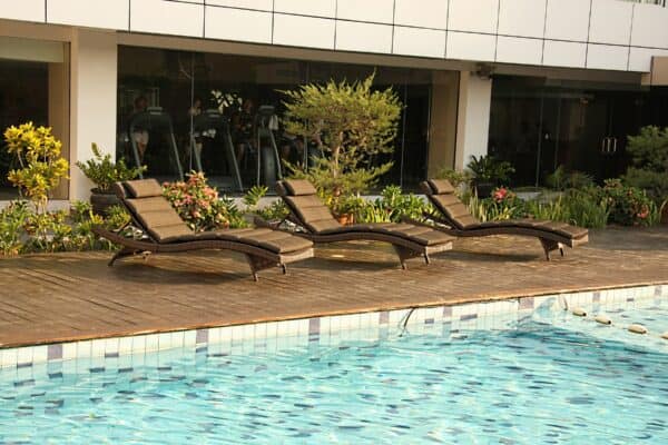 Destiny Gartenliege »WAVE«, (1-tlg.), Stapelliege im Komfortdesign, verstellbar, ohne Auflage – Bild 5