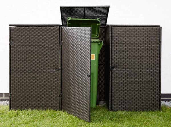 für 3x240 l aus Polyrattan