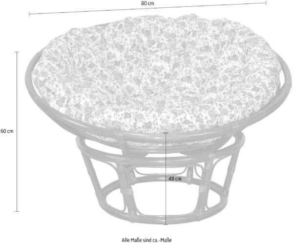 Home affaire Rattanstuhl, aus handgeflochtenem Rattan – Bild 4