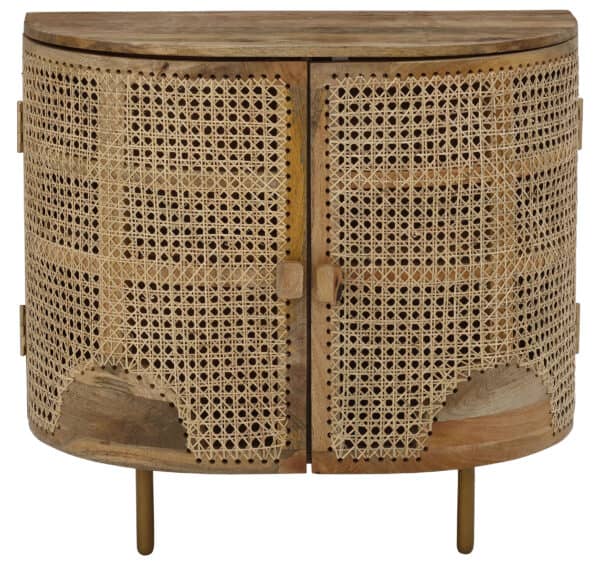 aus Rattan-Geflecht und massivem Mangoholz
