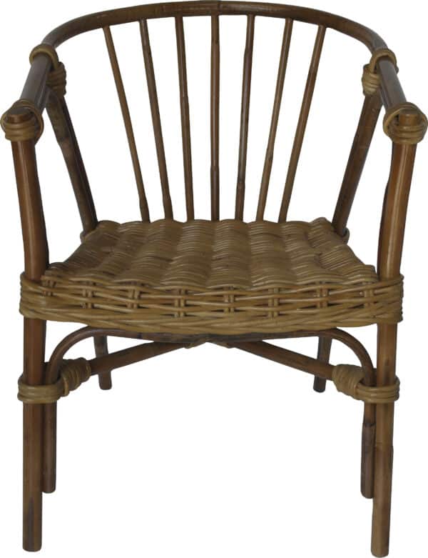 SIT Stuhl, aus recyceltem Holz und Rattan – Bild 3