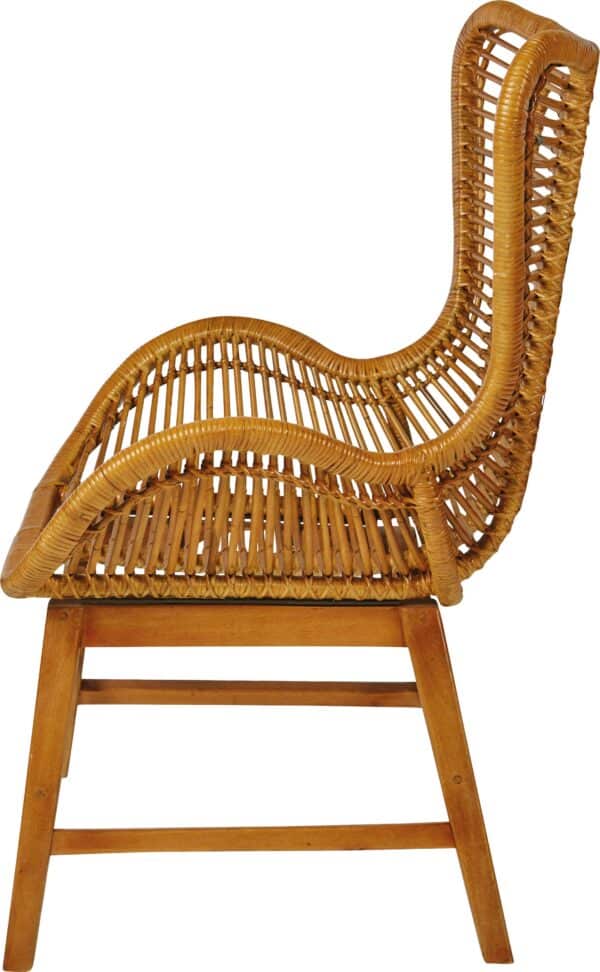 TOM TAILOR Sessel »T-RATTAN ARMCHAIR«, Rattanarmlehnstuhl mit Teakholzgestell und organischer Form – Bild 5