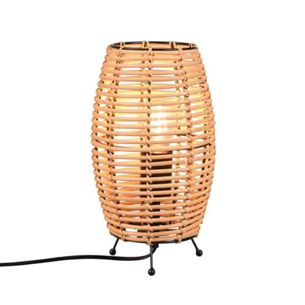 Tischleuchte Inga mit Rattanschirm – Bild 2