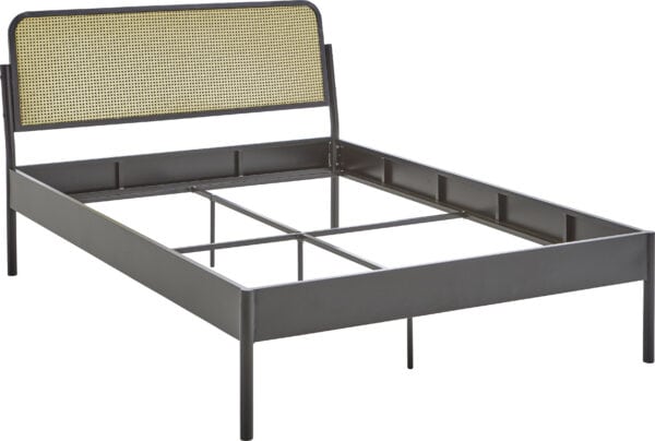 ATLANTIC home collection Metallbett, mit Rattan im Kopfteil – Bild 4