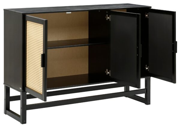 Home affaire Sideboard »Jolene«, Rattangeflecht auf den Türfronten, aus Massivholz, zwei Farbvarianten – Bild 10