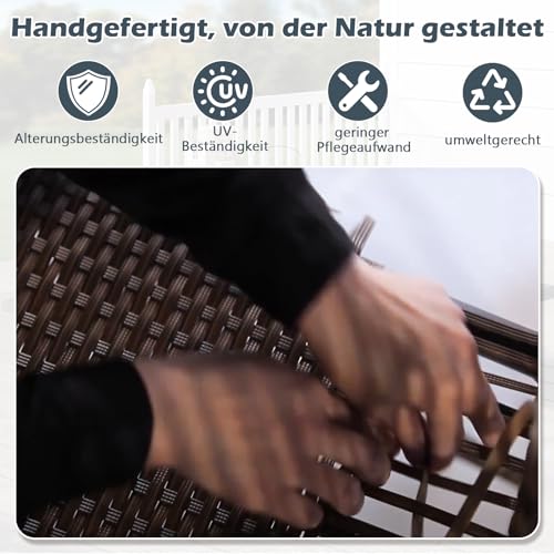 MeXo Polyrattan Lounge Set Gartenlounge für 34 Personen Gartenmöbel