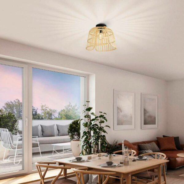 EGLO Glyneath Deckenleuchte aus Rattan – Bild 2