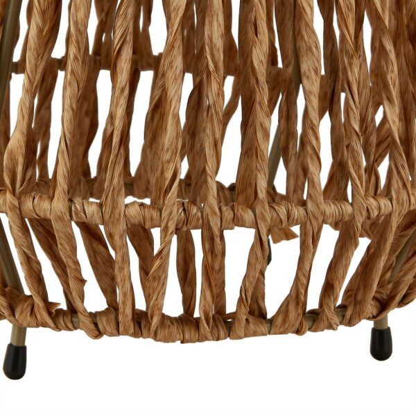 Lindby LED-Solarleuchte Amaria, Rattan, hell, Ø 27 cm – Bild 5