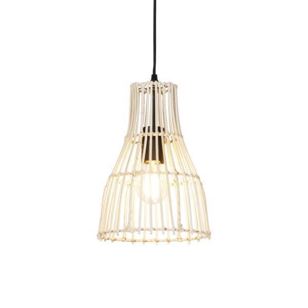 Ländliche Hängelampe Rattan 20 cm - Botello – Bild 2