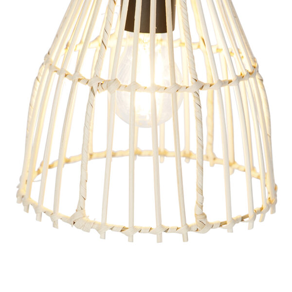 Ländliche Hängelampe Rattan 20 cm - Botello – Bild 5