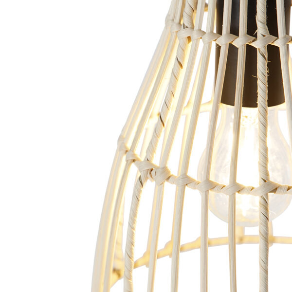 Ländliche Hängelampe Rattan 20 cm - Botello – Bild 6