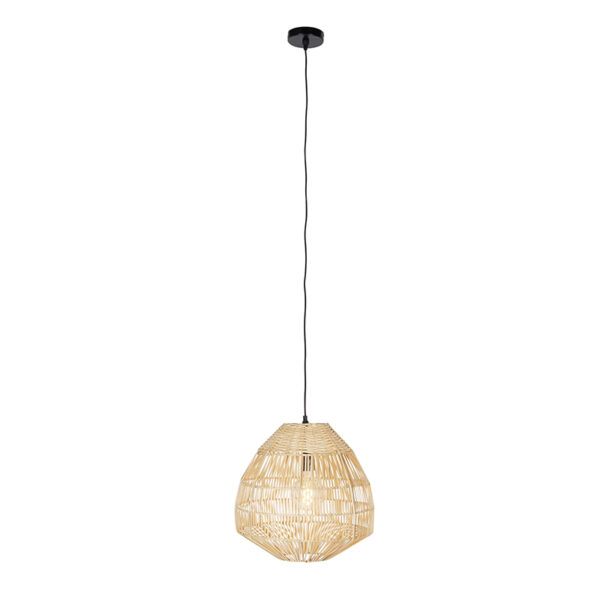 Ländliche Hängelampe Bambus 41 cm - Bischof – Bild 3