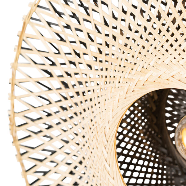 Orientalische Wandleuchte Rattan 50 cm mit Stecker - Rina – Bild 2