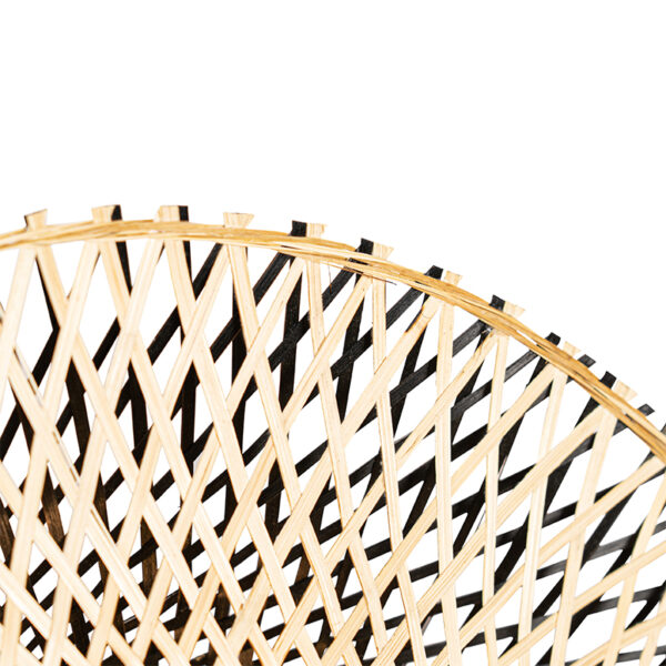 Orientalische Wandleuchte Rattan 50 cm mit Stecker - Rina – Bild 3