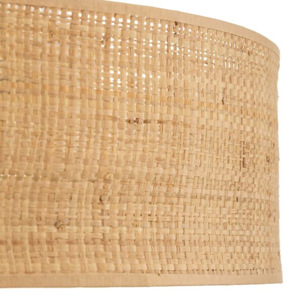 Deckenleuchte Leano beige rund aus Rattan – Bild 4