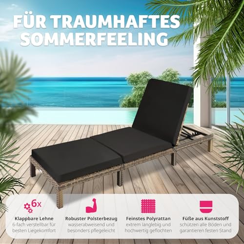 Pillow Perfect Eckstuhlkissen Mit Fester Rückenlehne – 92,7x45,7 Cm, Wetterfest, Für Drinnen & Draußen, Blumenmania