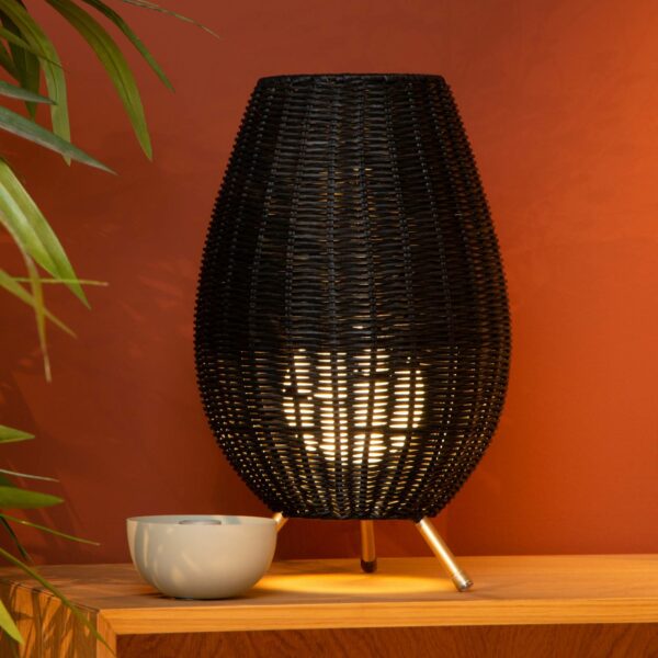 Tischleuchte Colin aus Rattan