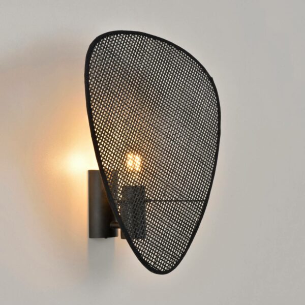 MARKET SET Screen Wandleuchte einflammig schwarz