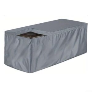 Abdeckung für Terrassendeckboxen, strapazierfähig, Oxford-Stoff, wasserdicht, für den Außenbereich, Rattan, Holz, Kunststoff, Gartenboxen (S-121,9 x 61 x 55,9 cm)