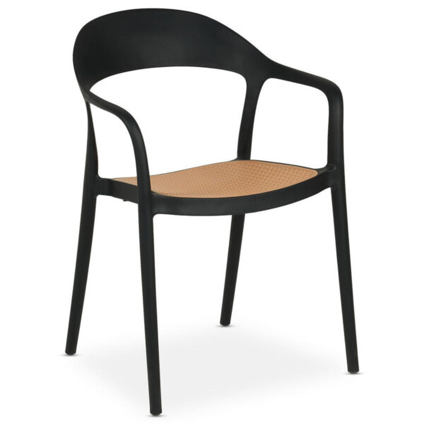 IDIMEX GARTENSTÜHLE LAVANDA 6ER-SET Schwarz