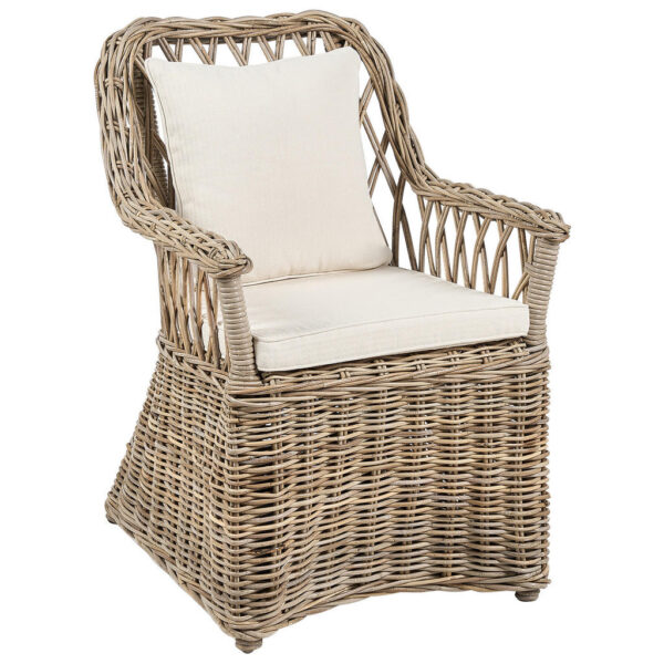 Beliani GARTENSESSEL Beige Maros II Beige, Naturfarben