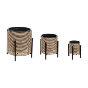 Atmosphera Createur d´interieur BLUMENTÖPFE 3er-Set Braun EDAXO AT