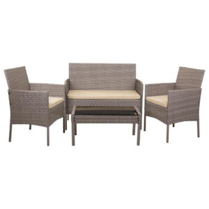 Wanderlust TISCH, SOFA und SESSEL, 4-tlg, grau Grau Wanderlust Deco