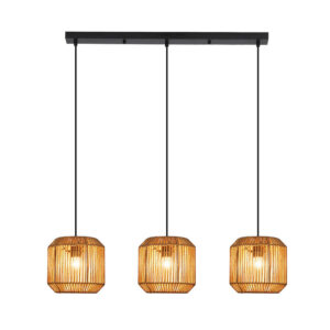 ZMH PENDELLEUCHTE Penelope 71/21/150 cm Braun