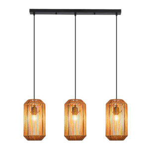 ZMH PENDELLEUCHTE Sebastian 71/16/150 cm Braun