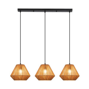 ZMH PENDELLEUCHTE Rosalind 71/25/150 cm Braun